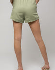 Gilli Elastic Waist Front Pocket Roll-Up Shorts - Online Only