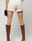 Gilli Elastic Waist Front Pocket Roll-Up Shorts - Online Only