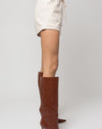 Gilli Elastic Waist Front Pocket Roll-Up Shorts - Online Only