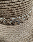 Summer Embroidered Straw Hat