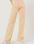 Vibrant M.i.U High Waisted Wide Cut Straight Leg Jeans