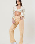 Vibrant M.i.U High Waisted Wide Cut Straight Leg Jeans