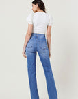 Vibrant M.i.U High Rise Distressed Straight Leg Jeans