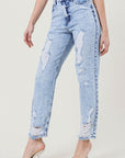 Vibrant M.i.U High Waisted Straight Leg in Vintage Acid Wash