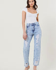 Vibrant M.i.U High Waisted Straight Leg in Vintage Acid Wash