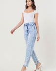 Vibrant M.i.U High Waisted Straight Leg in Vintage Acid Wash