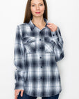 Womens Boyfriend Long Sleeve Flannel