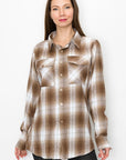 Womens Boyfriend Long Sleeve Flannel