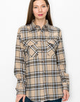 Womens Boyfriend Long Sleeve Flannel