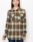 Womens Boyfriend Long Sleeve Flannel