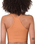 Zenana Ribbed Seamless Cami Top in Coral Pink - Online Only