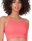 Zenana Ribbed Seamless Cami Top in Coral Pink - Online Only