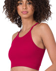 Zenana Ribbed Seamless Cami Top in Coral Pink - My Pampered Life Seattle