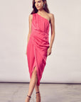 Do + Be Collection One Shoulder Wrap Dress