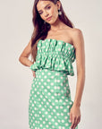 Do + Be Collection Ruffle Polka Dot Dress