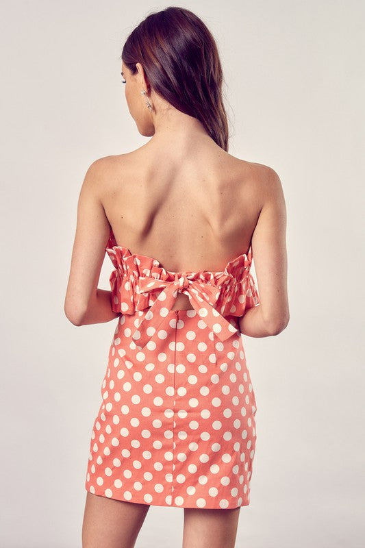 Do + Be Collection Ruffle Polka Dot Dress