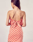 Do + Be Collection Ruffle Polka Dot Dress