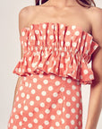 Do + Be Collection Ruffle Polka Dot Dress