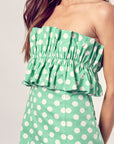 Do + Be Collection Ruffle Polka Dot Dress