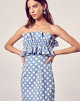 Do + Be Collection Ruffle Polka Dot Dress