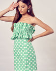 Do + Be Collection Ruffle Polka Dot Dress