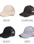 CC Solid Mesh Pony Cap