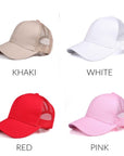 CC Solid Mesh Pony Cap