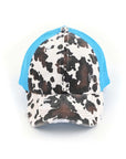 CC Cow Print Pony Cap