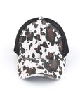 CC Cow Print Pony Cap