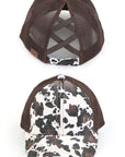 CC Cow Print Pony Cap