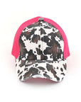 CC Cow Print Pony Cap