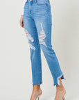 Mid Rise Straight Leg Jean - Online Only