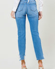 Mid Rise Straight Leg Jean - Online Only