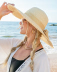 Scallop Edge Bow Accent Sunhat