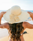 Scallop Edge Bow Accent Sunhat