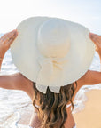 Scallop Edge Bow Accent Sunhat