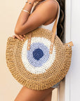 Straw Circle Tote