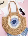 Straw Circle Tote