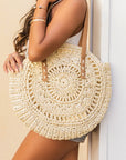 Straw Circle Tote