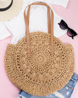 Straw Circle Tote