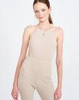 Emory Park Halter Jumpsuit with Open Back - Online Only - My Pampered Life Seattle