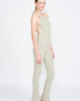 Emory Park Halter Jumpsuit with Open Back - Online Only - My Pampered Life Seattle