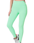 Zenana Athletic High Waisted Full Length Leggings - Online Only