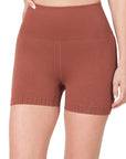 Zenana Seamless High Waisted Shorts - Online Only - My Pampered Life Seattle