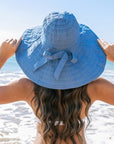 Classic Bow Accent Sunhat Extra Wide Brim