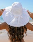 Classic Bow Accent Sunhat Extra Wide Brim