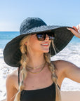 Classic Bow Accent Sunhat Extra Wide Brim