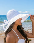 Classic Bow Accent Sunhat Extra Wide Brim