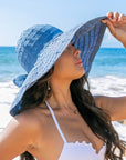 Classic Bow Accent Sunhat Extra Wide Brim