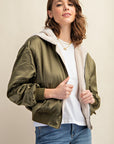 Reversible All Weather Fur Lined Bomber Jacket